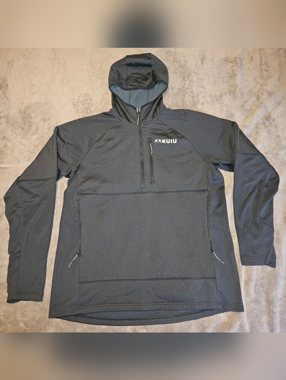 KUIU - Men's StrongFleece 235 Zip-T Hoodie - Black